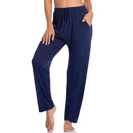 Envlon Women's Yoga Pants with Pockets Comfy Stretch Loose Wide Leg Casual Pants Breathable Running Workout Lounge Pants