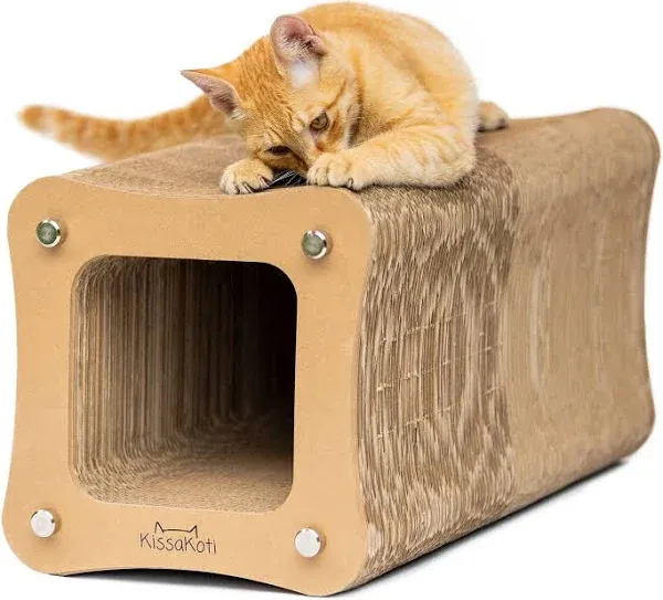 No Glue Refillable Jumbo Cat Scratcher, Stylish and Practical, Easy to Assemb...