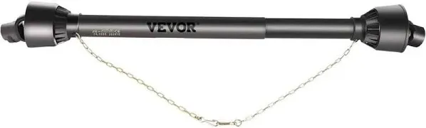 VEVOR PTO Shaft, 1-3/8" 6 Spline Tractor and Implement Ends PTO Driveline Shaft, Series 4 Tractor PTO Shaft, 43"-59" Brush Hog PTO Shaft with Slip Clutch Black, for Finish Mower, Rotary Cutter