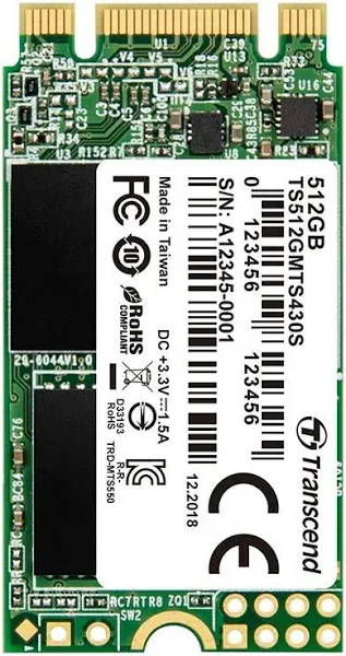 Transcend TS128GMTS430S 430S 128GB M.2 2242 SATA Internal Solid State Drive