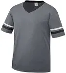 Augusta Sportswear 360 Sleeve Stripe Jersey - GRAPHITE/BLACK/WHITE, M