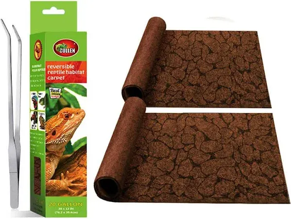 Mclanzoo Reptile Carpet Pet Terrarium Liner Reptiles Cage Mat, Substrate for Snakes, Chameleons Geckos and Kitchen Use