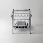 Honey-Can-Do Urban Table With Storage Basket Chrome (SHF-09400)