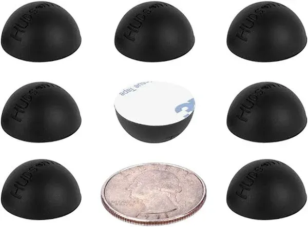 .75&#034; Platinum Silicone Speaker Isolation Pads, Non-Skid Isolation Feet with A...