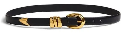 Madewell Women's Triple Metal Keeper Belt