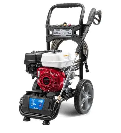 Yard Force 3200PSI 2.5GMP Honda GX200 196cc Series Gas Pressure Washer with high Performance axial Pump