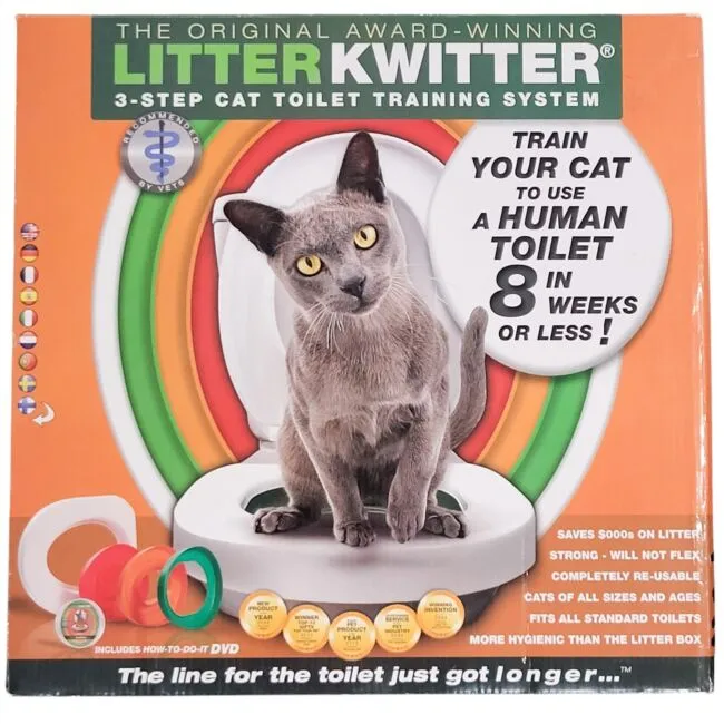 Cat Toilet Training System By Litter Kwitter - Teach Your Cat to Use the Toilet 