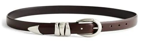 Madewell Women's Triple Metal Keeper Belt