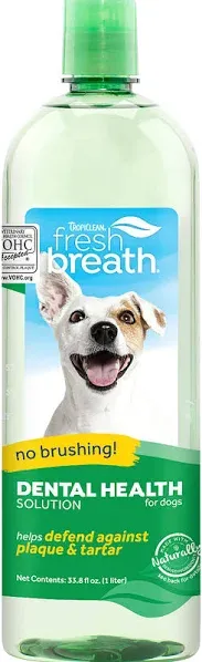 TropiClean Fresh Breath Plus Digestive Support Water Additive 16 oz.