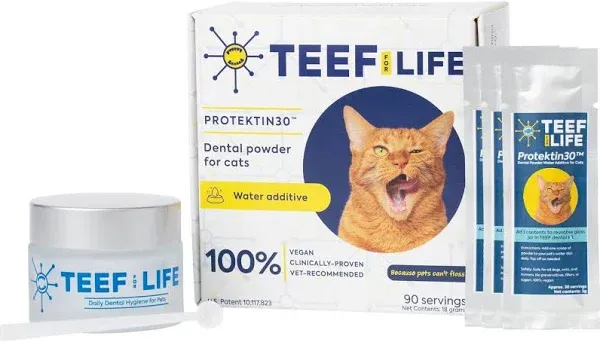 TEEF! for Life Protektin30 Plant-Derived Dental Water Additive for Cats