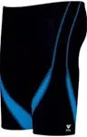 TYR Men's Alliance Splice Jammer, Black/Blue, Size 34