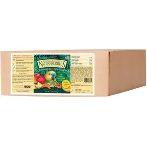 LAFEBER'S Tropical Fruit Nutri-Berries Pet Bird Food, Made with Non-GMO and Human-Grade Ingredients, for Parrots, 10 oz