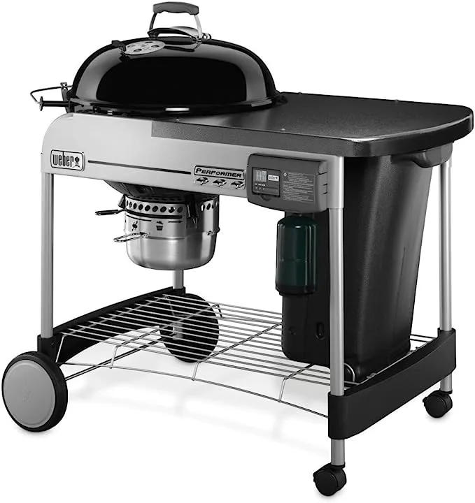 Weber - 22 in. Performer Deluxe Charcoal Grill - Black