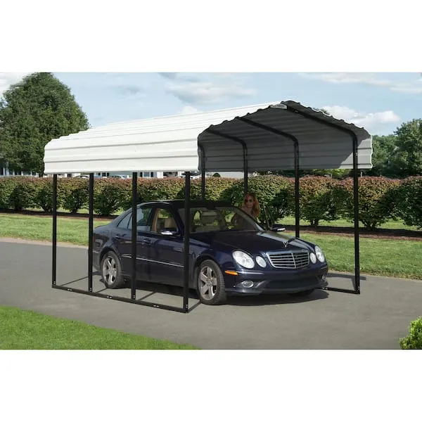 Arrow 10' x 15' x 9' Carport - Eggshell