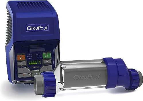 CircuPool RJ45+ Complete Salt Water Chlorination System for Swimming Pools | Titanium Cell & 7 Year Manufacturer Warranty | No DIY Install Penalty.