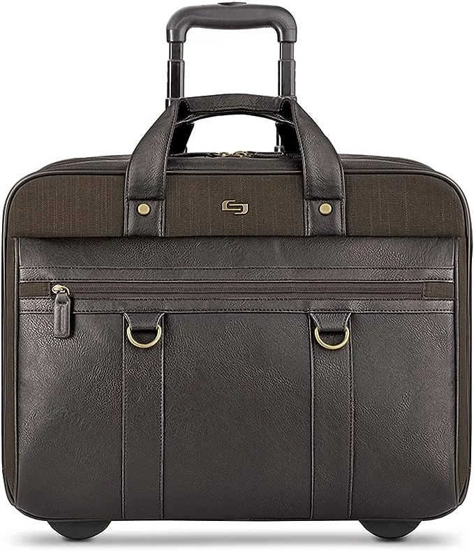 Solo MacDougal Rolling Laptop Bag, Espresso