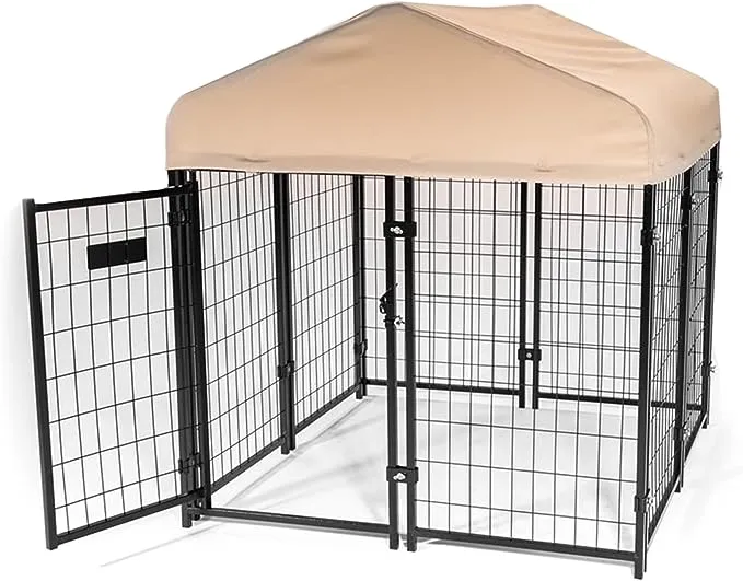 Lucky Dog Stay Series Studio Jr. Kennel (4'x4'x4'4") Khaki