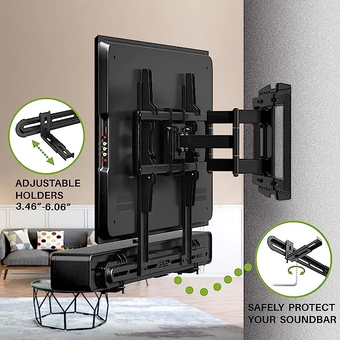 USX Mount Universal Soundbar Mount Sound Bar TV Bracket for Soundbar with Speaker