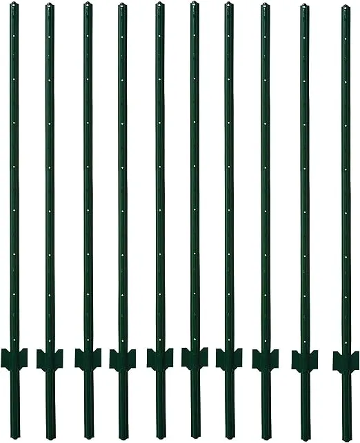 MTB Sturdy Duty Fence Post U Post 4 Feet, Pack of 10