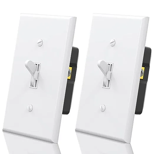 [2 Pack] BESTTEN Almond Dimmer Wall Light Switch, Single-Pole or 3-Way, Compatible with Dimmable LED, Incandescent, Halogen and CFL Bulbs, Wallplate Included