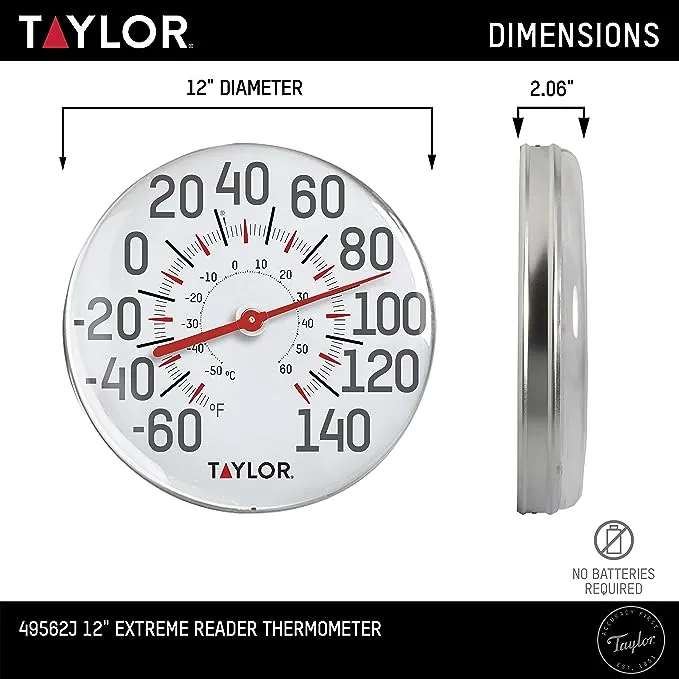 Taylor 12 in. Analog Thermometer