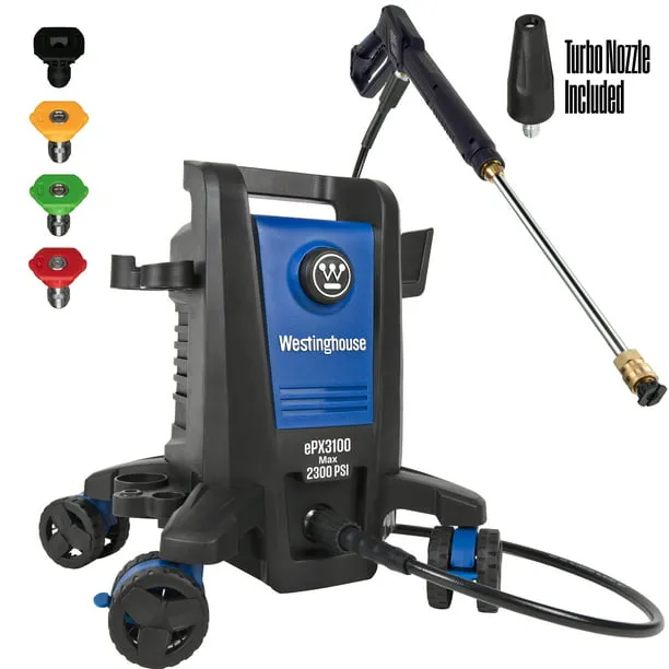 Westinghouse 2300 Max PSI Electric Pressure Washer, 1.76-GPM, Soap Tank, 5 Nozzles