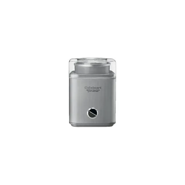 Ice Cream Maker by Cuisinart, Ice Cream and Frozen Yogurt Machine, 2-Qt. Double-Insulated Freezer Bowl, Silver, ICE30BCP1