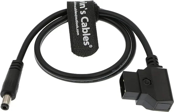 Power Tap D-Tap to 2.1 DC 12v Right Angle Cable for Blackmagic Design Video A...