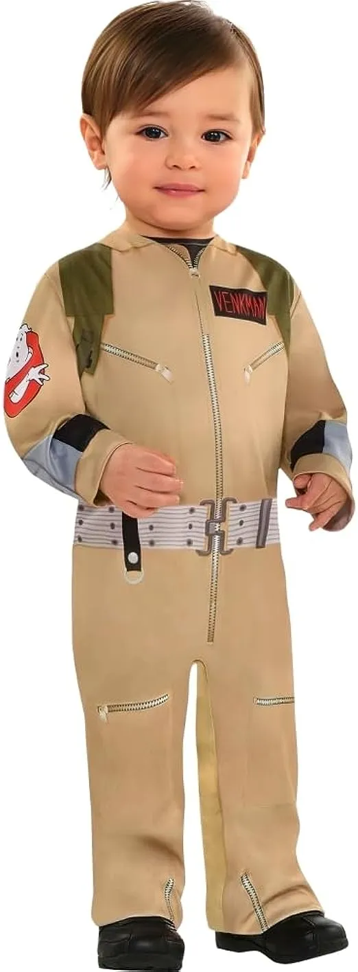 Party City Ghostbusters Halloween Costume for Babies, Includes Printed Jumper with Leg Snaps