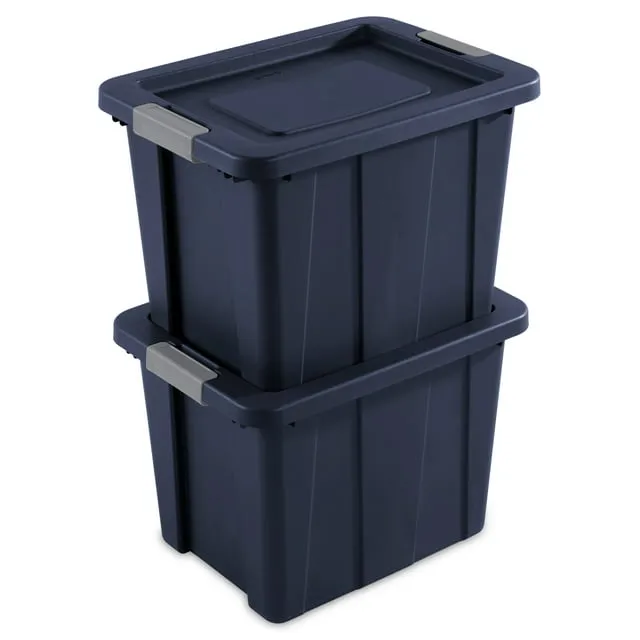 Tuff1 Latching 18 Gal. Plastic Storage Tote Container and Lid (6-Pack)