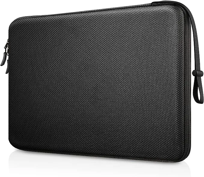 FINPAC Hard Laptop Sleeve Case for 15-inch MacBook Air M2 2023, 16'' MacBook Pro A2780 A2485 A2141 (2023-2019), 15'' MacBook Pro, Shockproof Computer Carrying Case for 15 Surface Laptop/Book, Black