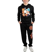 Dragonball Super Mens Black Hoodie & Sweatpants Combo