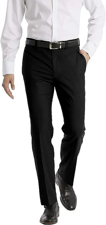 Calvin Klein Men Modern Fit Dress Pant, Black, 30W x 30L