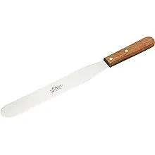 Ateco Straight Spatula with 10-Inch Stainless Steel Blade, Wood Handle