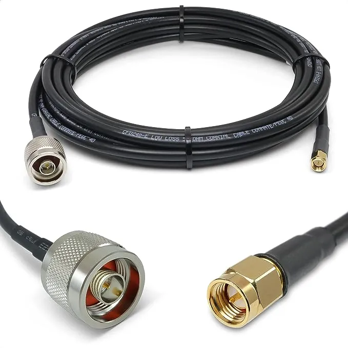 Proxicast 75 ft SMA male to N male Premium 400 Series Low-Loss Coax Cable (50 Ohm ...