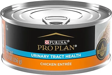 Purina Pro Plan Gravy Chicken Entree Urinary Health Tract Cat Food, 5.5-oz Can, Case of 24