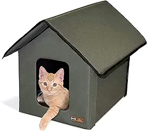 Outdoor Kitty House for Cats Insulated Shelter Cold Weather Pet House