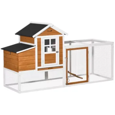 51" Small Chicken Coop with Storage Box, Wooden Chicken Coop Chicken