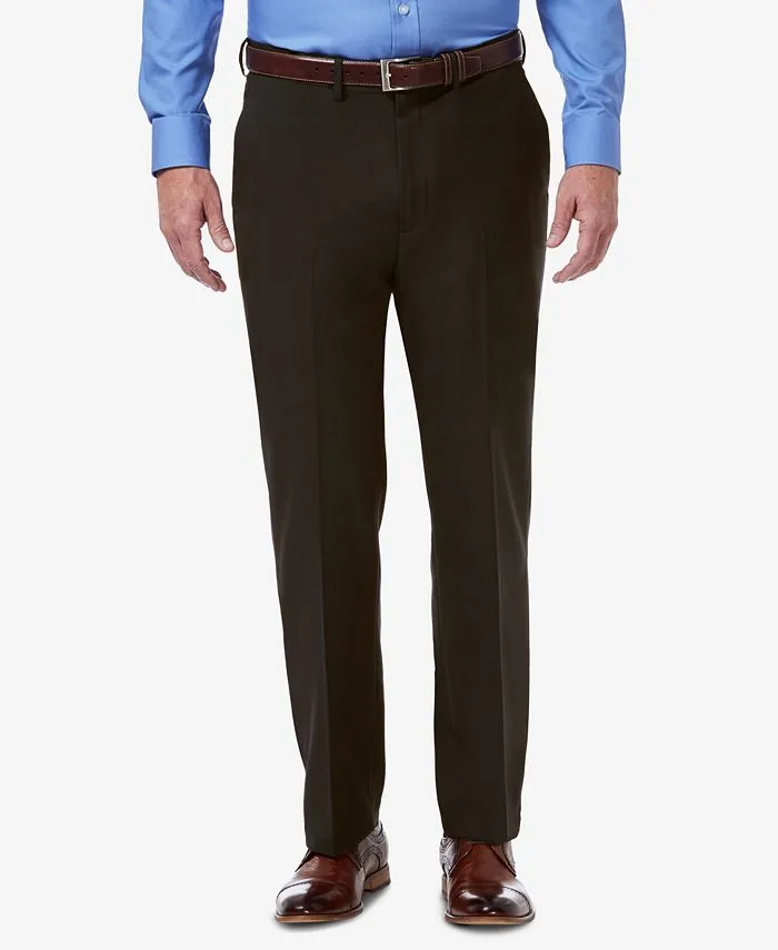 Haggar Men's Premium Comfort Classic Fit Flat Front Dress Pants