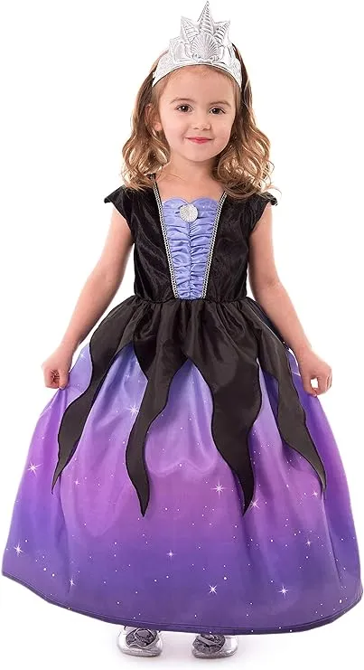 Little Adventures Sea Witch with Soft Crown Dress Up Costume