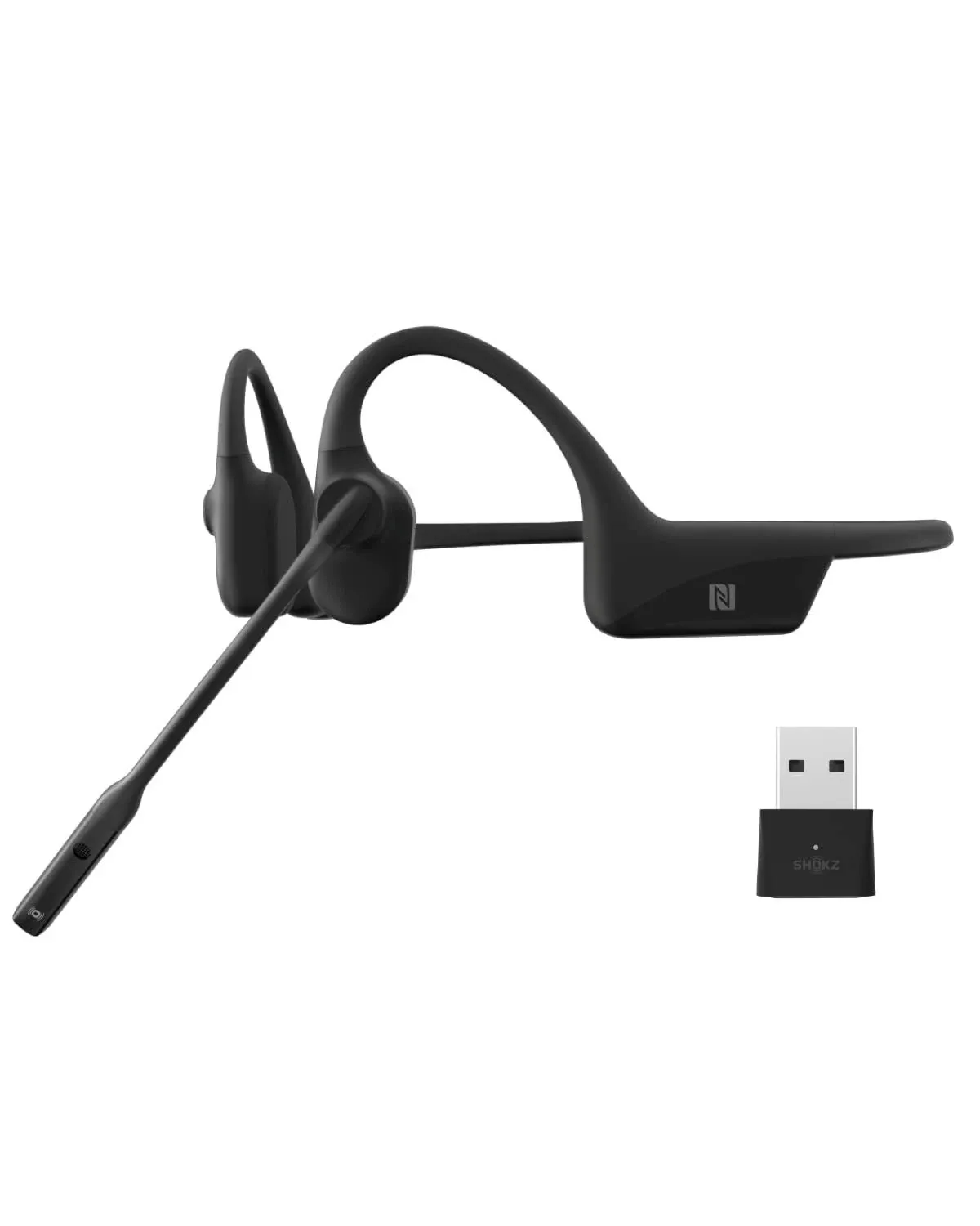 Shokz OpenComm UC - Bluetooth Stereo Computer Headset with Loop 100 - Bone ...