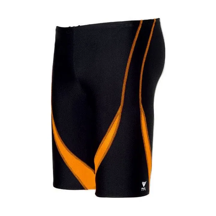 TYR Men's Alliance Splice Jammer, Black/Blue, Size 34