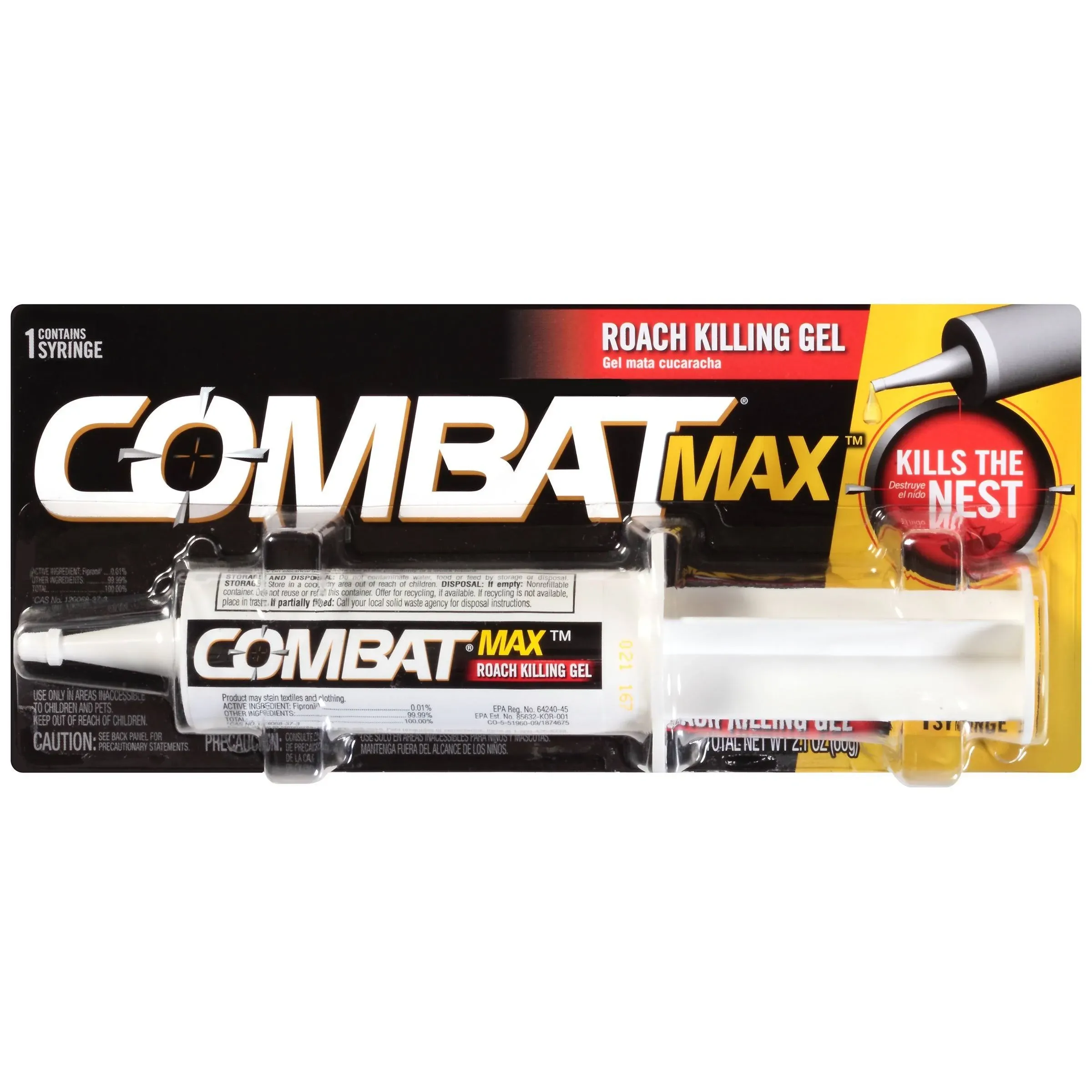 Combat Roach Killing Gel Source Kill Max 2.1 oz