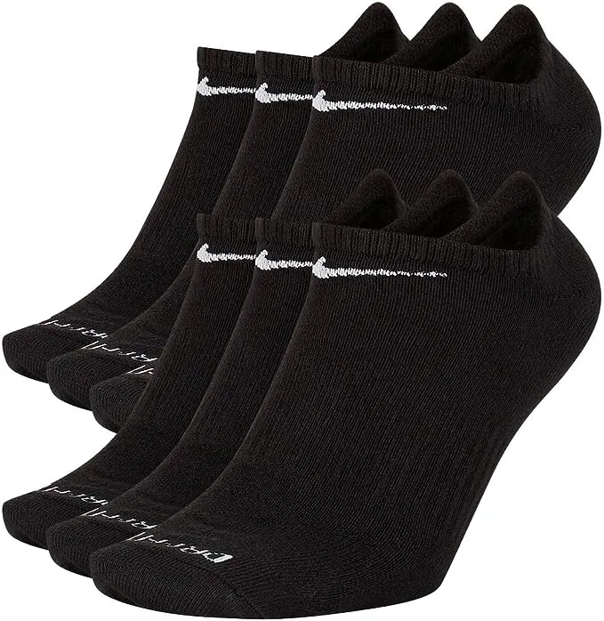 Nike Everyday Plus Cushion No Show Socks 6-Pair Pack