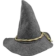 Adult Deluxe Felt Scarecrow Hat - Oktoberfest Wizard Witch Hillbilly Costume Hat, Grey, One SizeAdult Deluxe Felt Scarecrow Hat - Oktoberfest Wizard Wi…