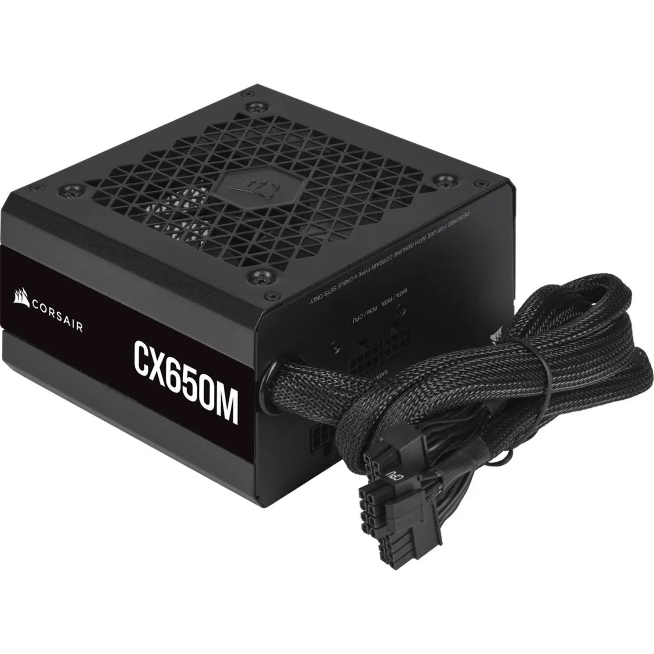 CORSAIR - CX-M Series CX650M Semi-Modular Low-Noise ATX Power Supply - Black