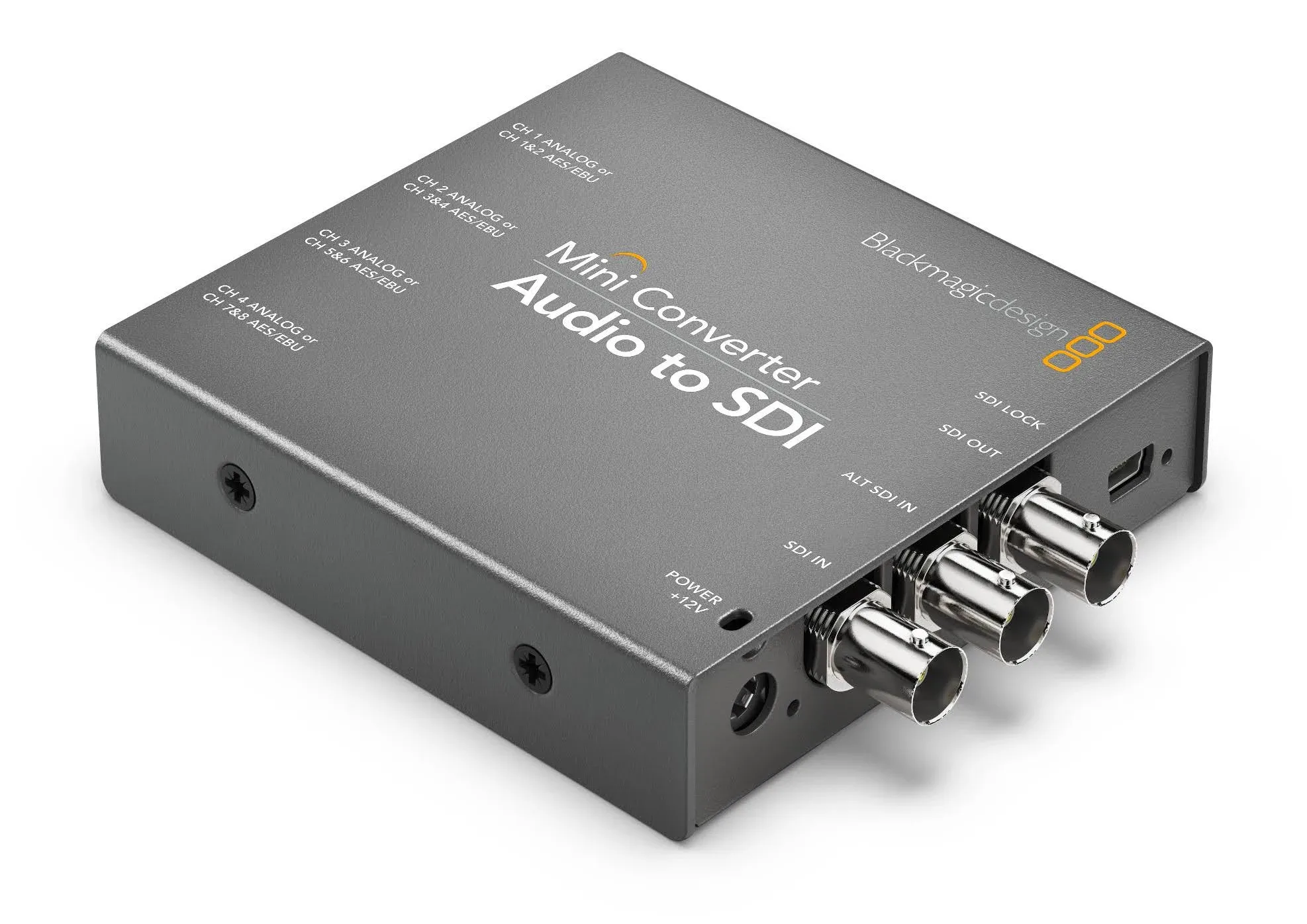 Blackmagic Design Mini Converter Audio to SDI, AES/EBU Input, Analog Audio Input, 3GB/Sec SDI