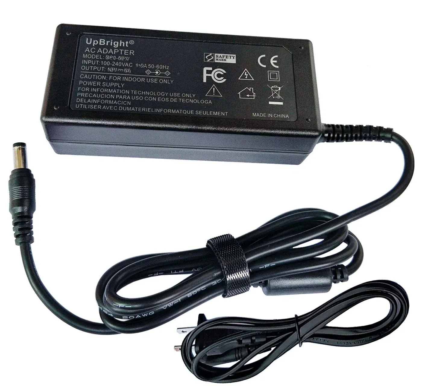 UpBright 19V AC/DC Adapter Compatible with LG 29UM69G 27UK500 27GR75Q B 29UM69G-P 27UL500 27UL550 27UL600 27UL650 32QK500 32BK50Q W 27BL65U 27BL55U HD LED IPS Monitor 19VDC 2.53A Power Supply Charger