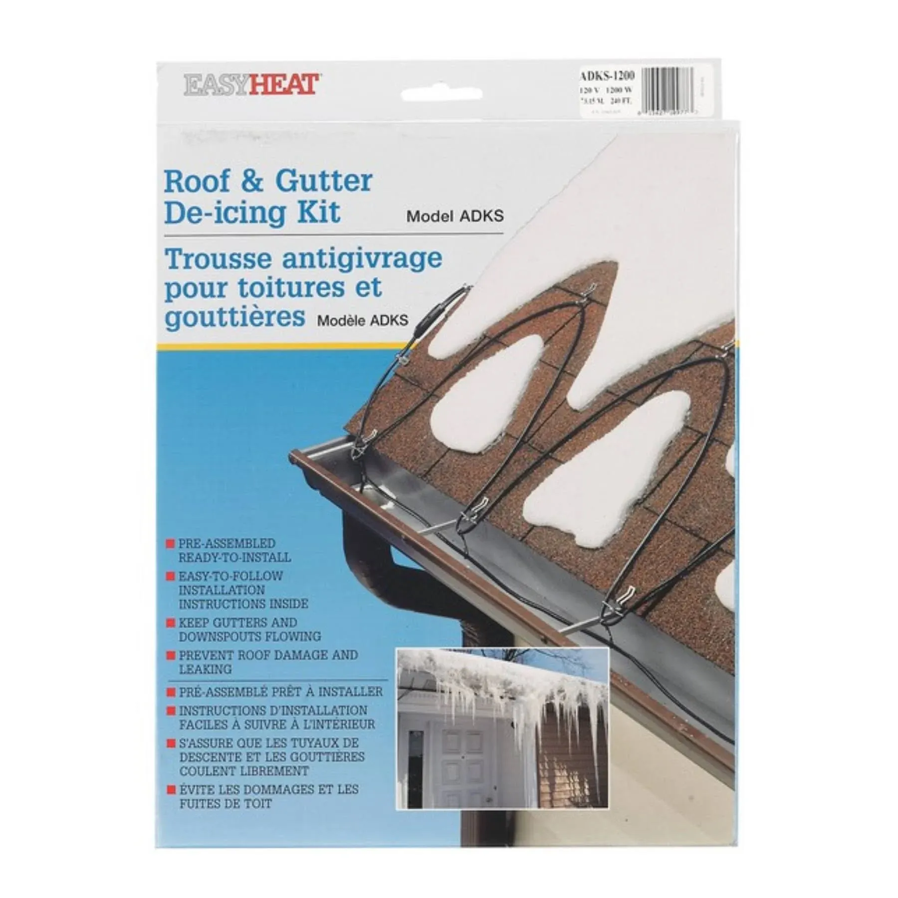 Easy Heat Roof & Gutter Cable 200 ft. ADKS-1000