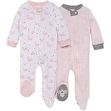 Burt's Bees Baby® Girls' 2pk Graceful Swan Sleep N' Play - Pink